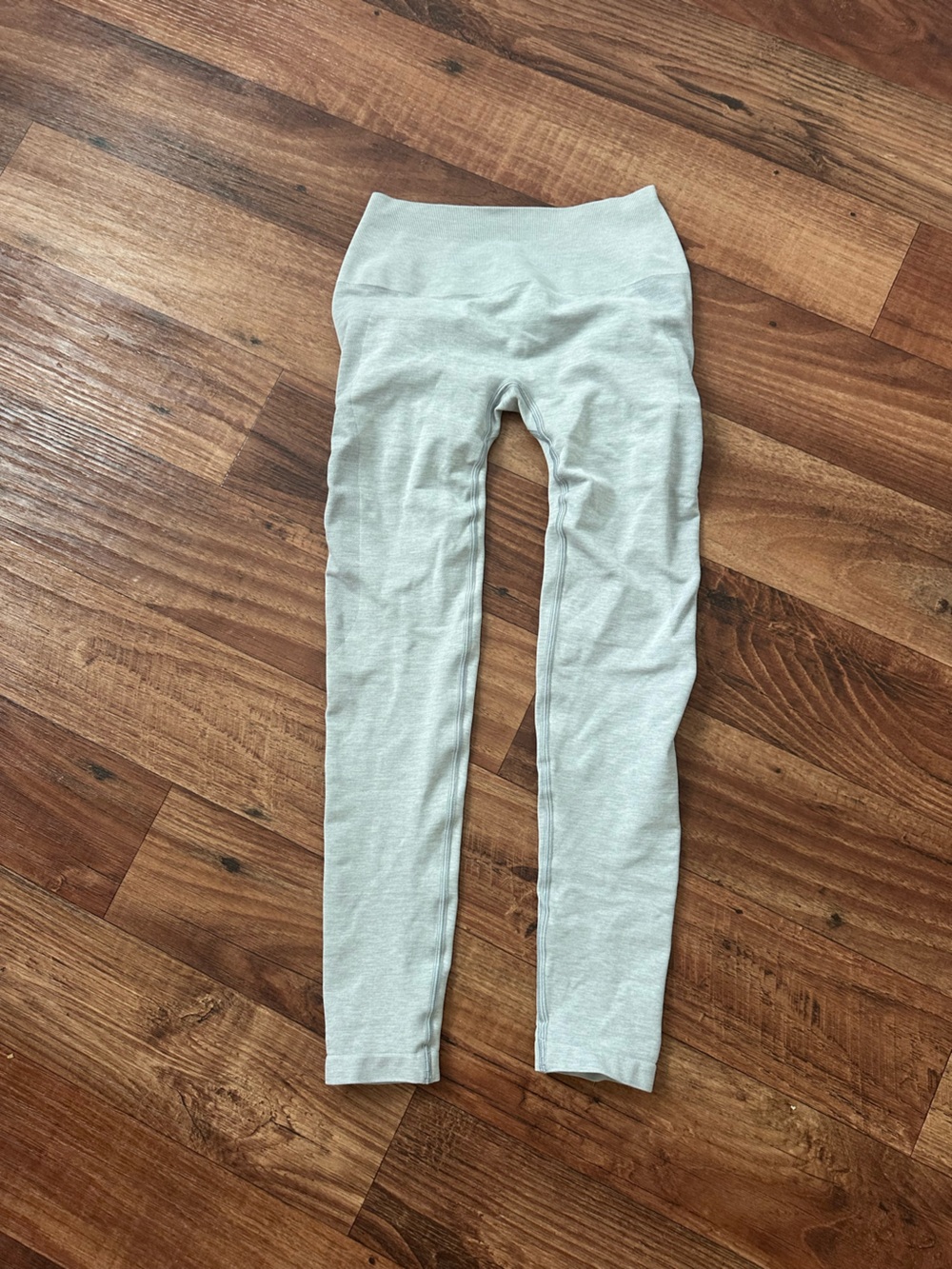 Alphalete Light Gray Stretch Knit Leggings